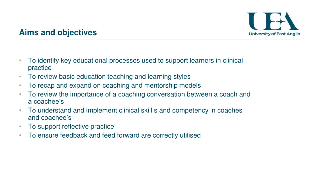 aims and objectives