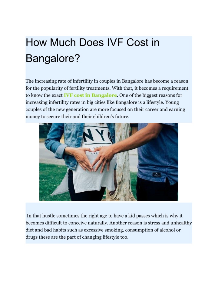 how much does ivf cost in bangalore