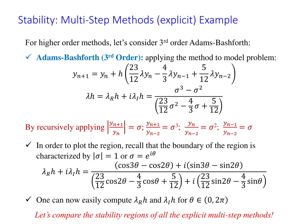 stability multi step methods explicit example 2