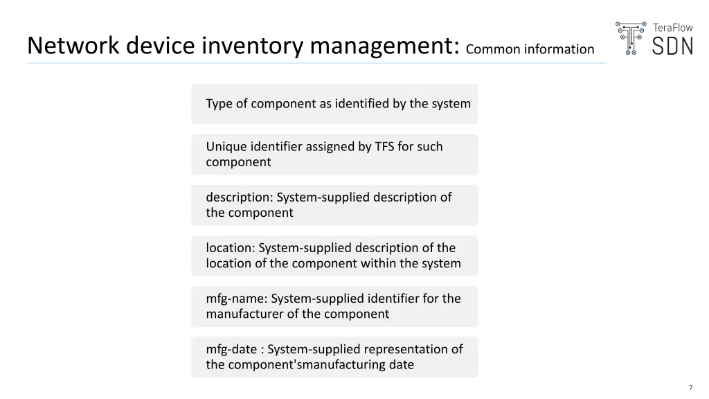 network device inventory management common
