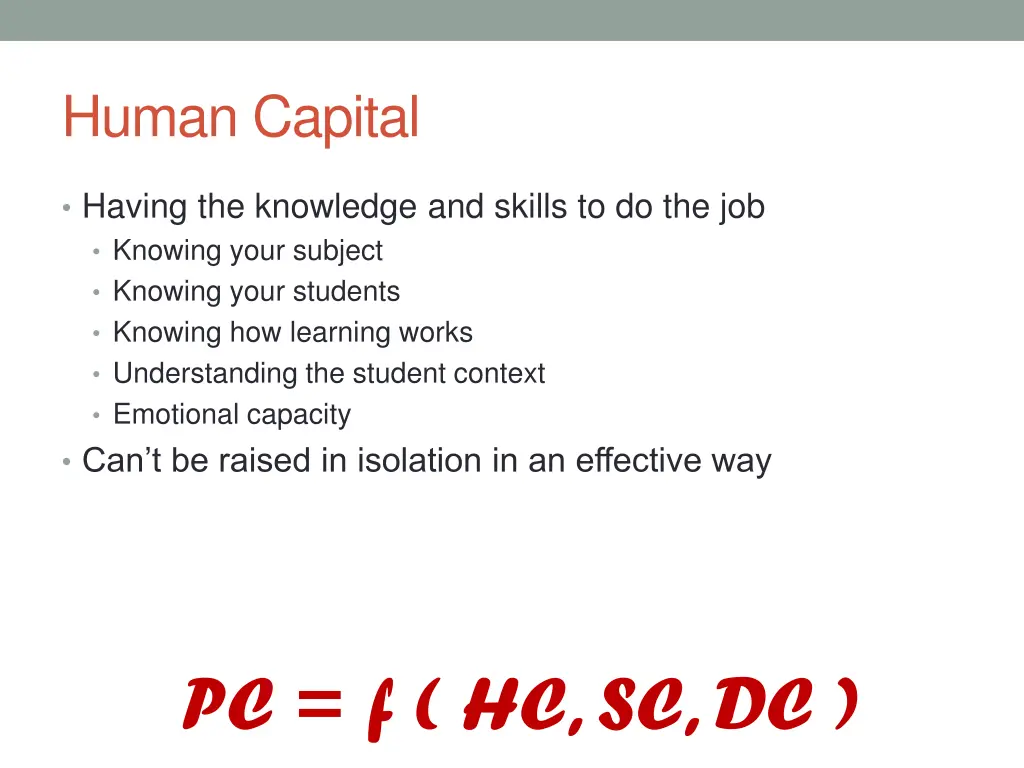human capital