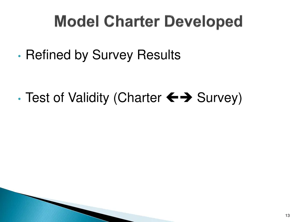refined by survey results