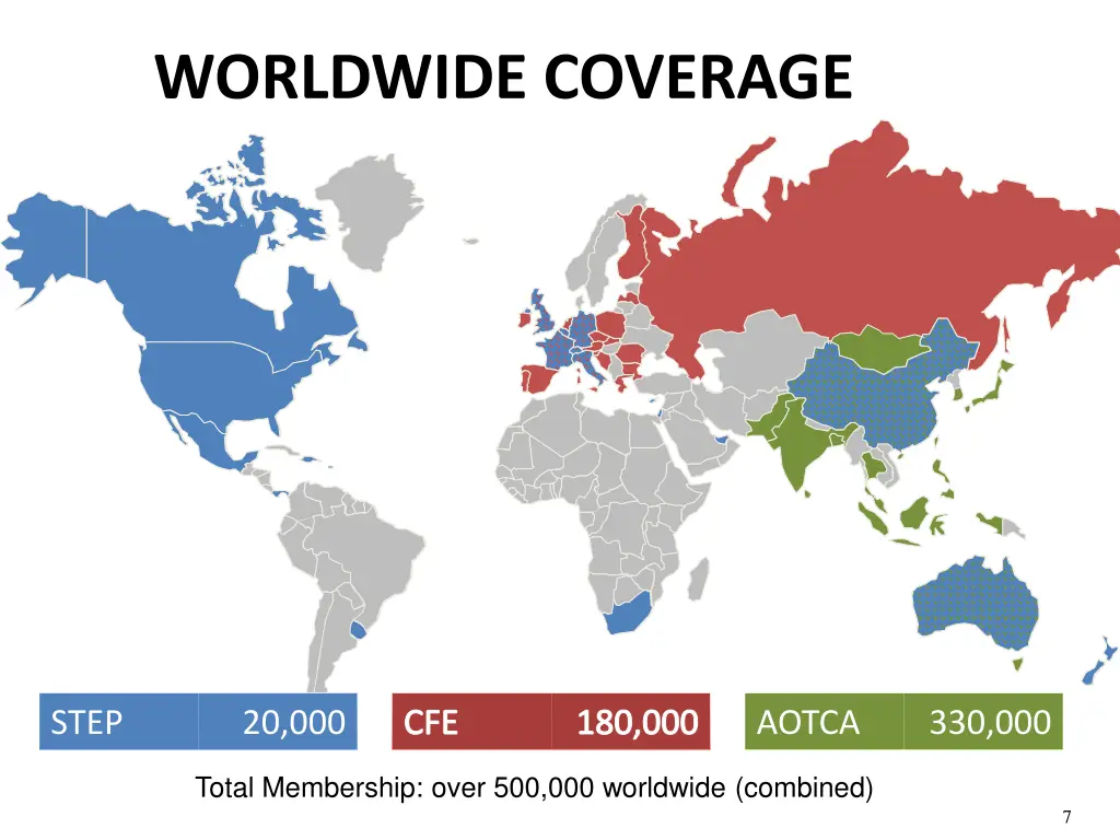 worldwide coverage
