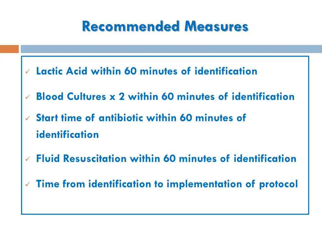 recommended measures