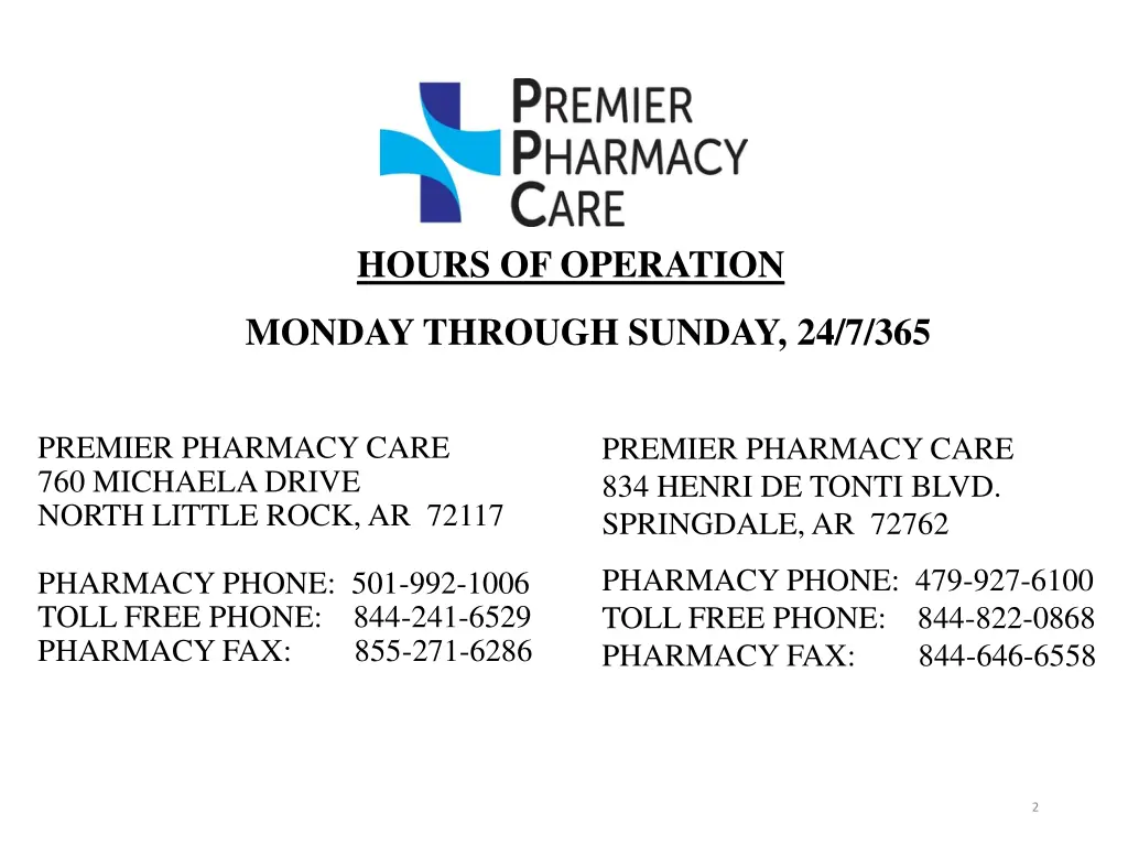 hours of operation