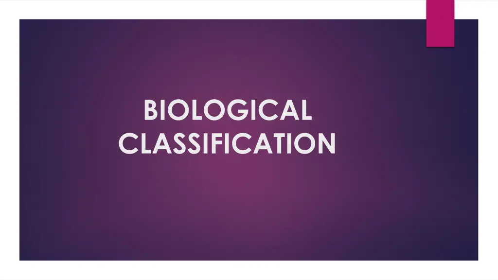 biological classification