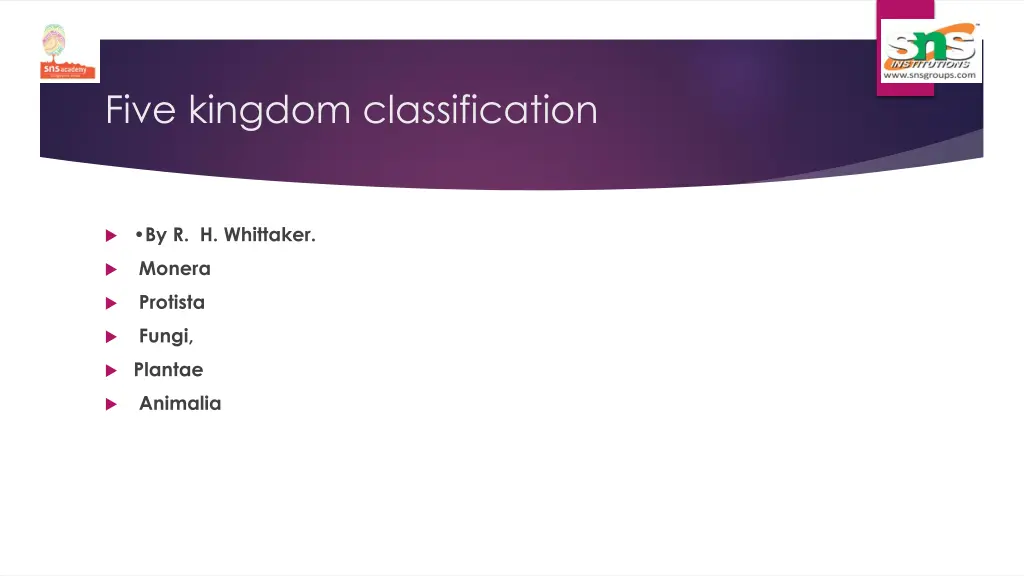 five kingdom classification