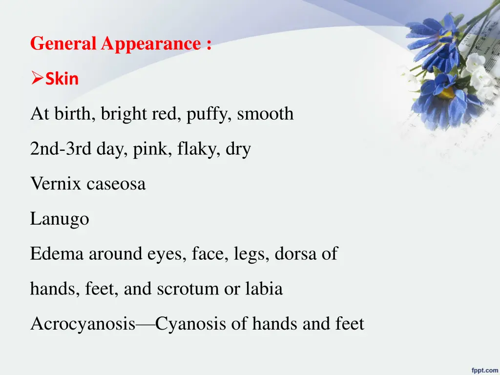 general appearance
