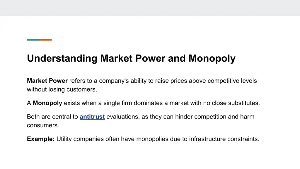 understanding market power and monopoly