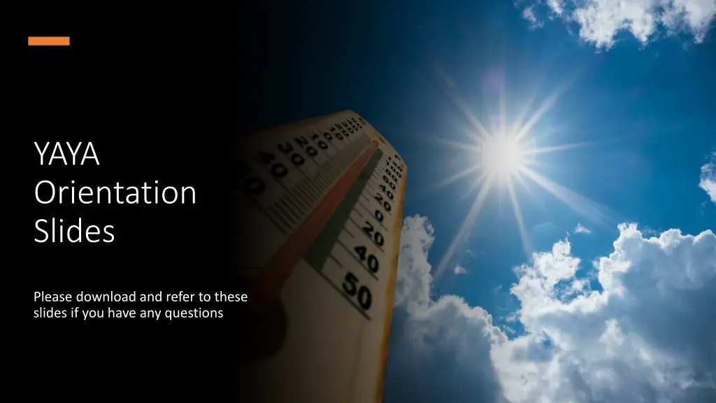 yaya orientation slides