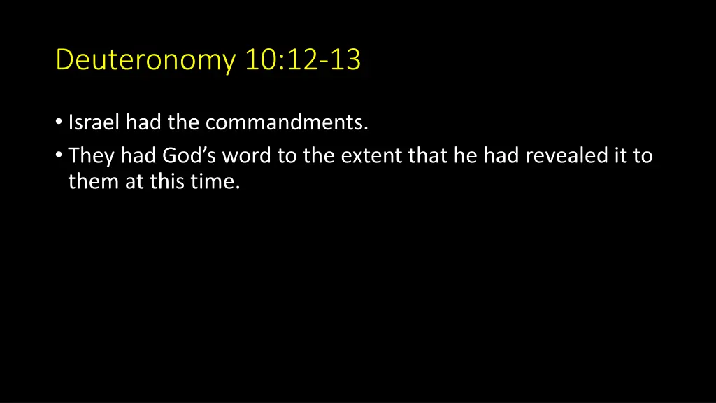 deuteronomy 10 12 13 5