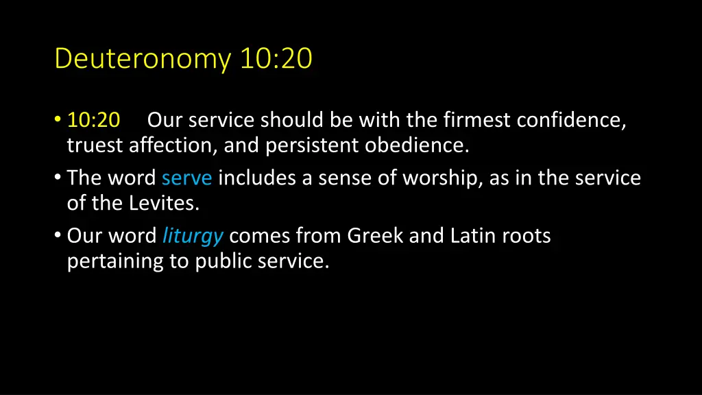 deuteronomy 10 20 1