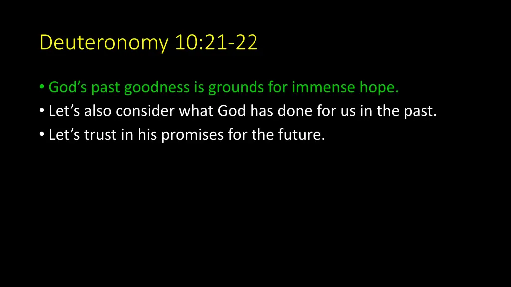 deuteronomy 10 21 22 3