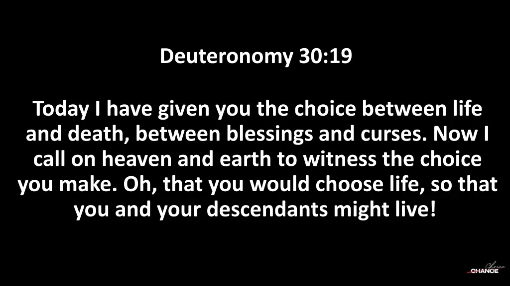 deuteronomy 30 19