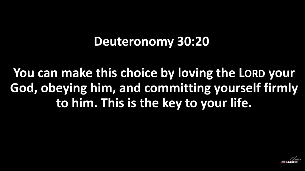 deuteronomy 30 20 1