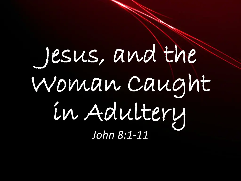 jesus and the jesus and the woman caught woman 1