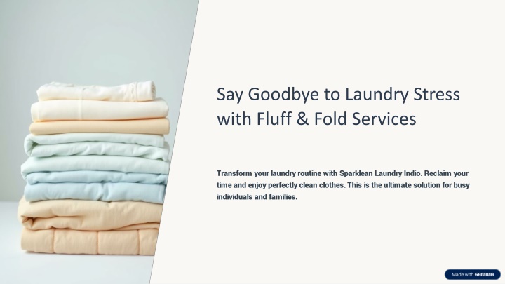 say goodbye to laundry stress with fluff fold