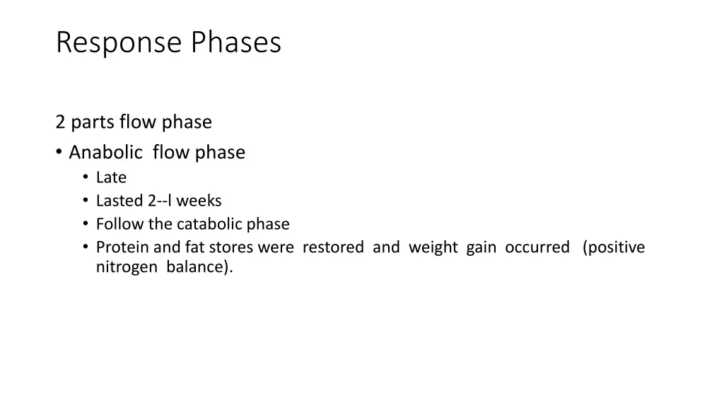 response phases 1