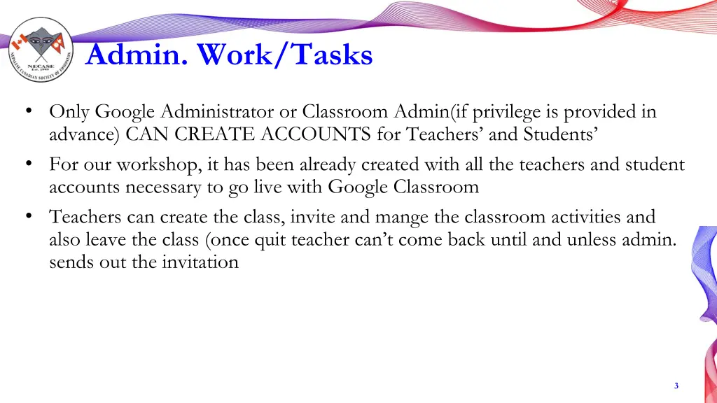 admin work tasks