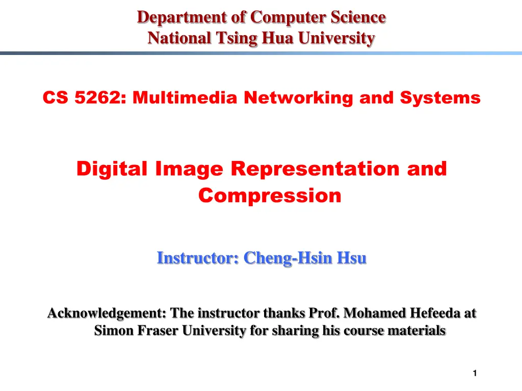 department of computer science national tsing