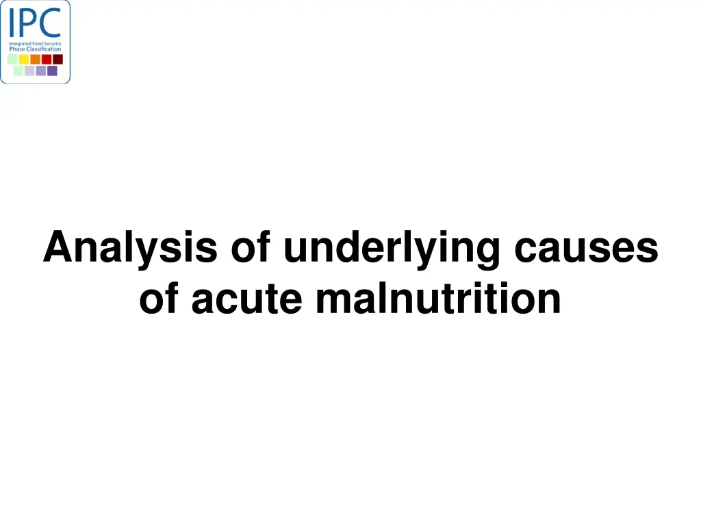 analysis of underlying causes of acute