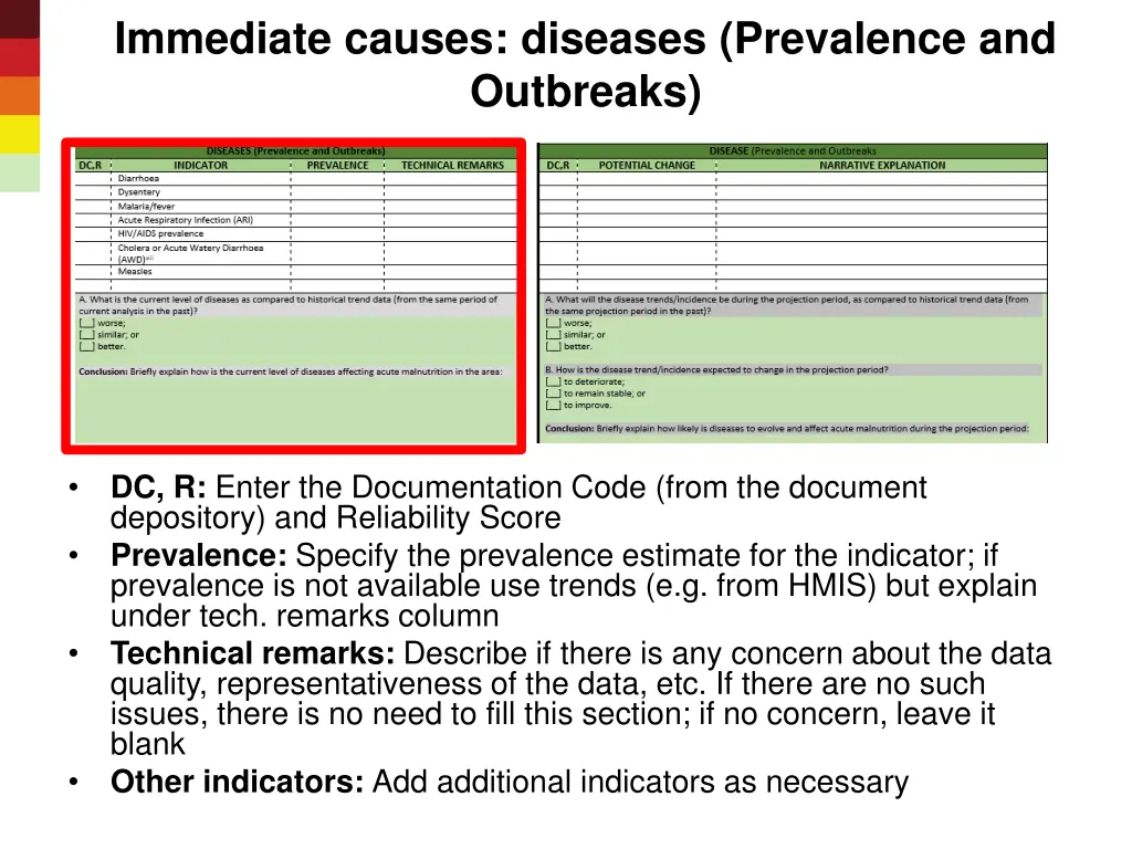 immediate causes diseases prevalence and outbreaks