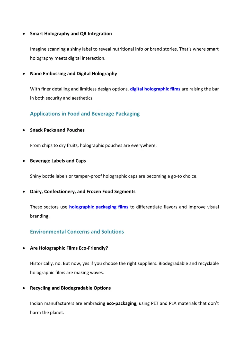 smart holography and qr integration