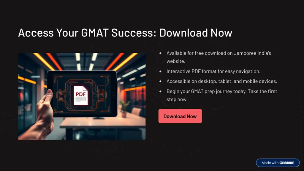 access your gmat success download now