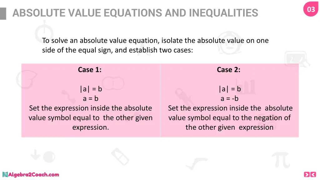 absolute value equations and inequalities 1