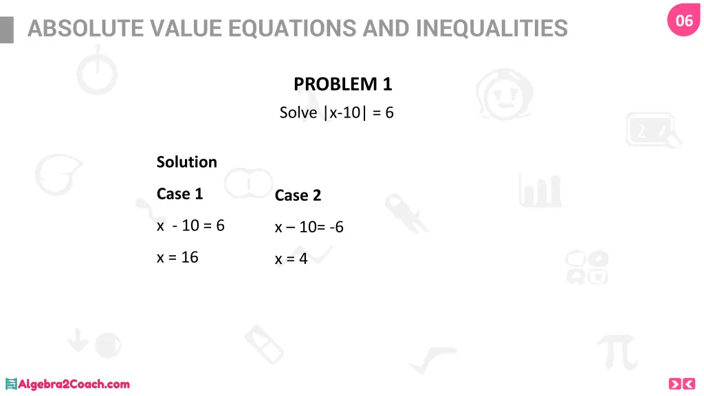 absolute value equations and inequalities 4