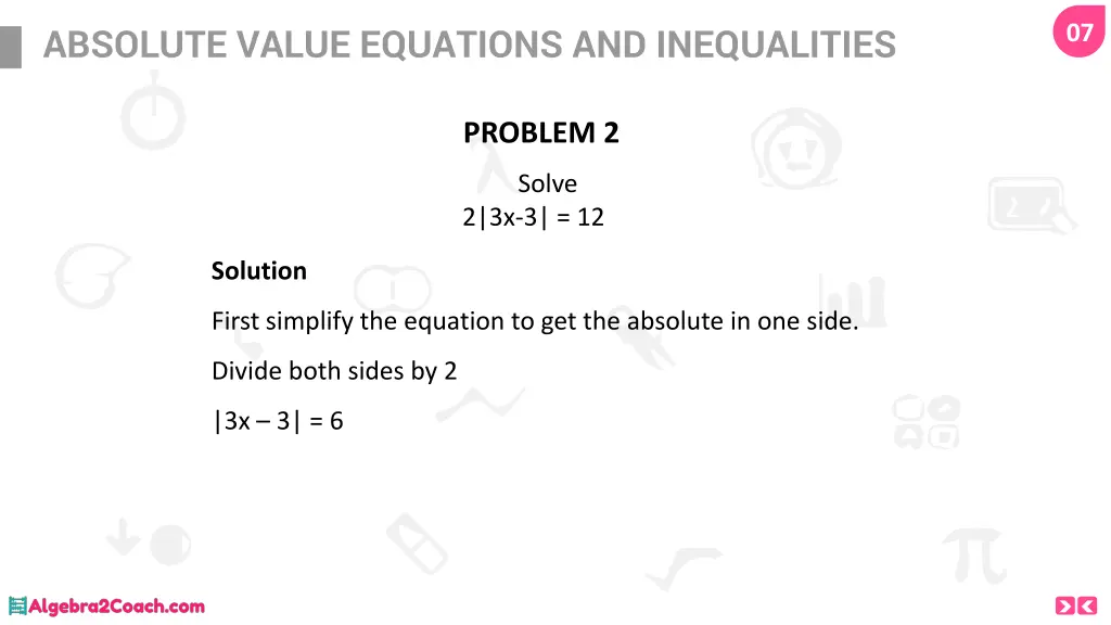 absolute value equations and inequalities 5
