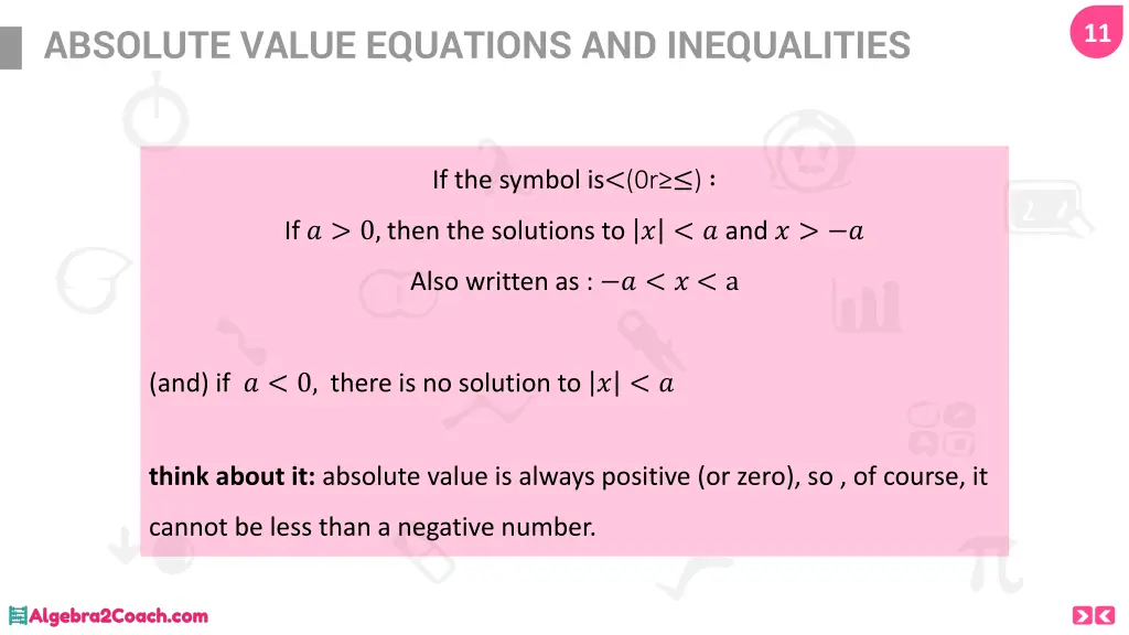 absolute value equations and inequalities 9