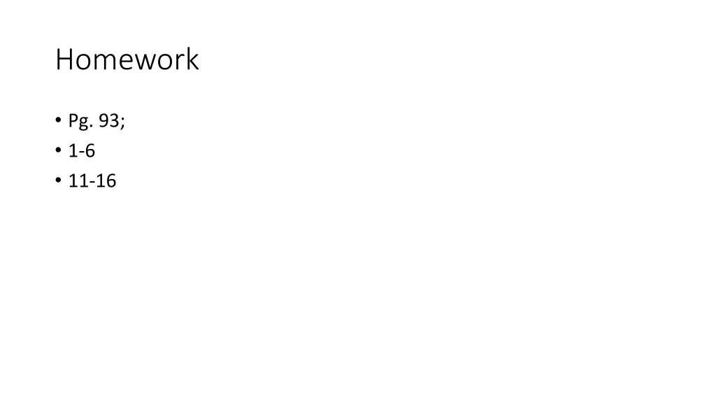 homework