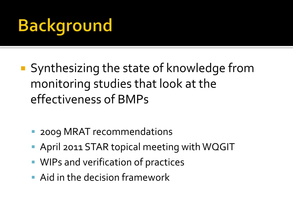 synthesizing the state of knowledge from
