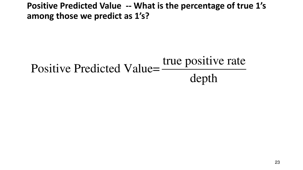 positive predicted value what is the percentage