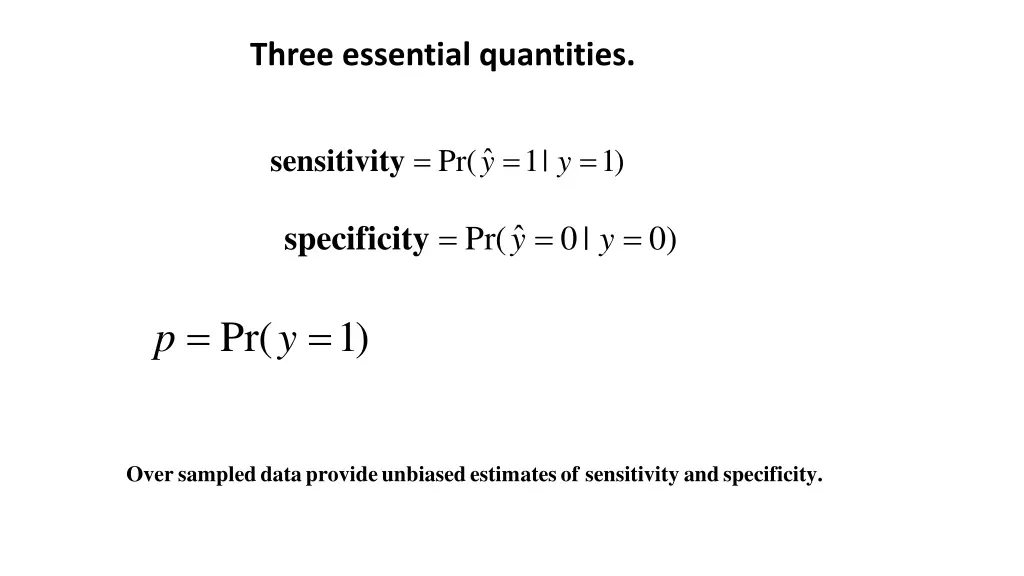 three essential quantities