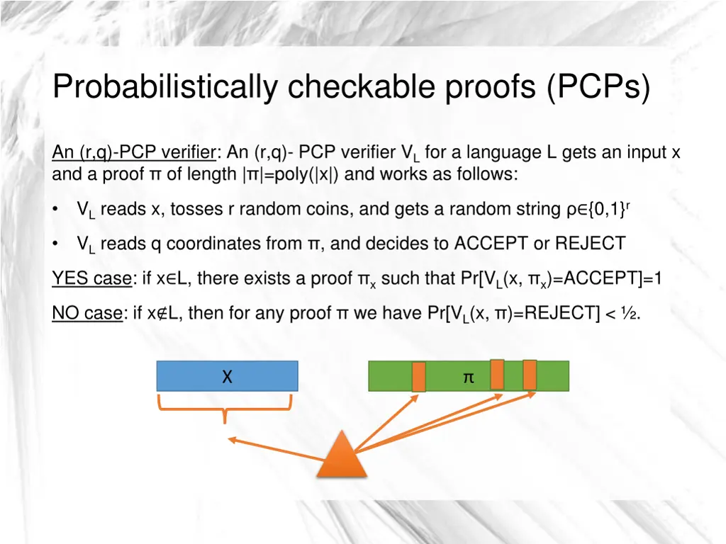 probabilistically checkable proofs pcps 7