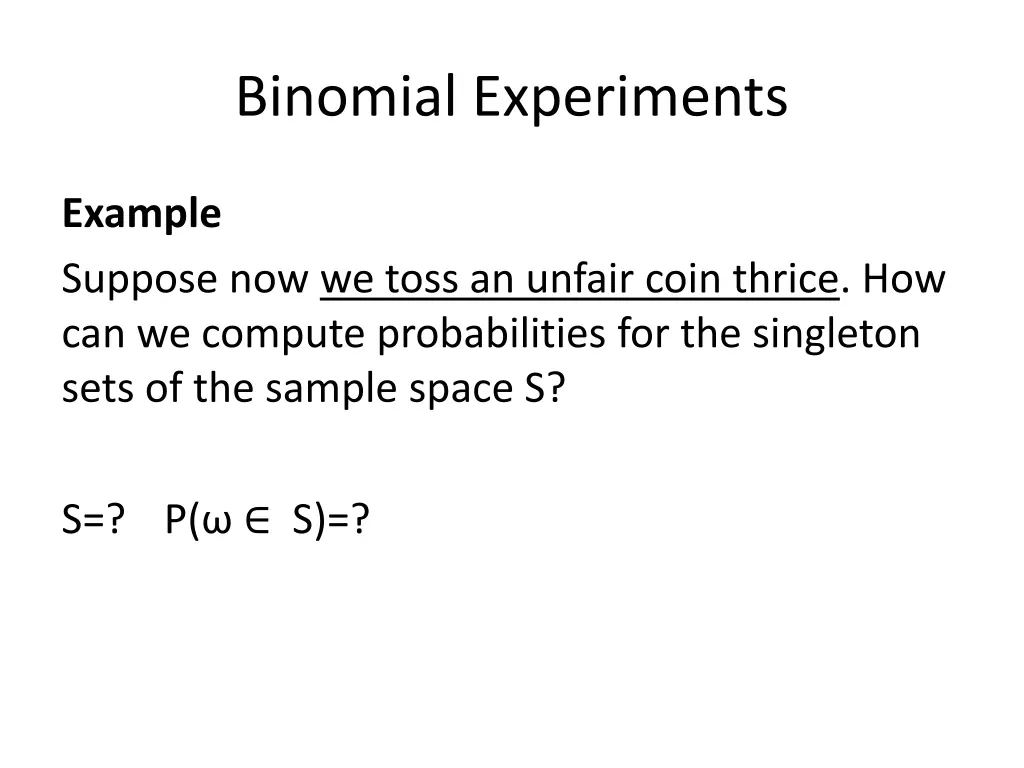binomial experiments 2