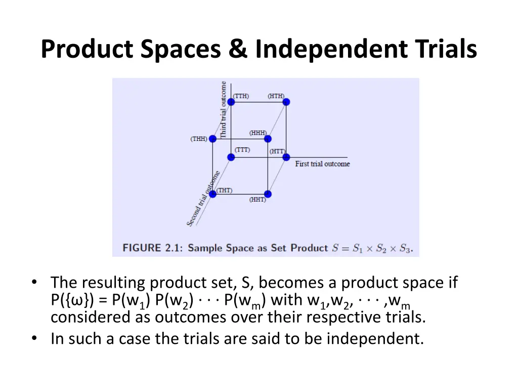 product spaces independent trials 1