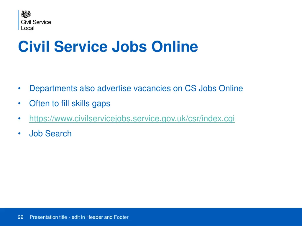 civil service jobs online