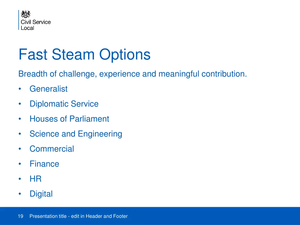 fast steam options