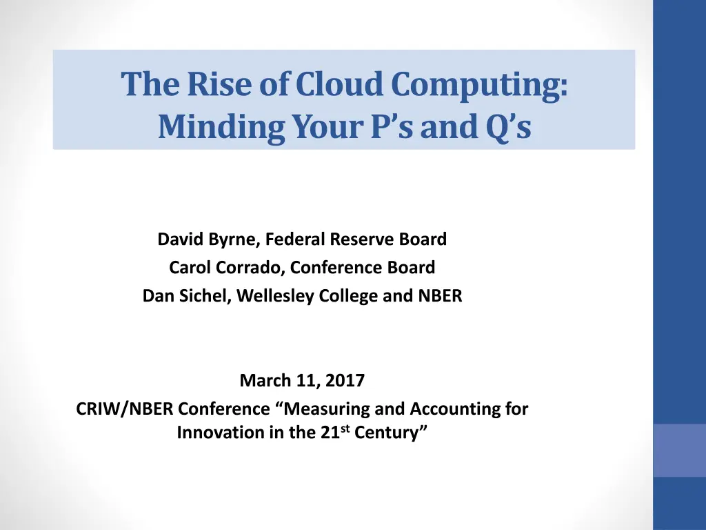 the rise of cloud computing minding your