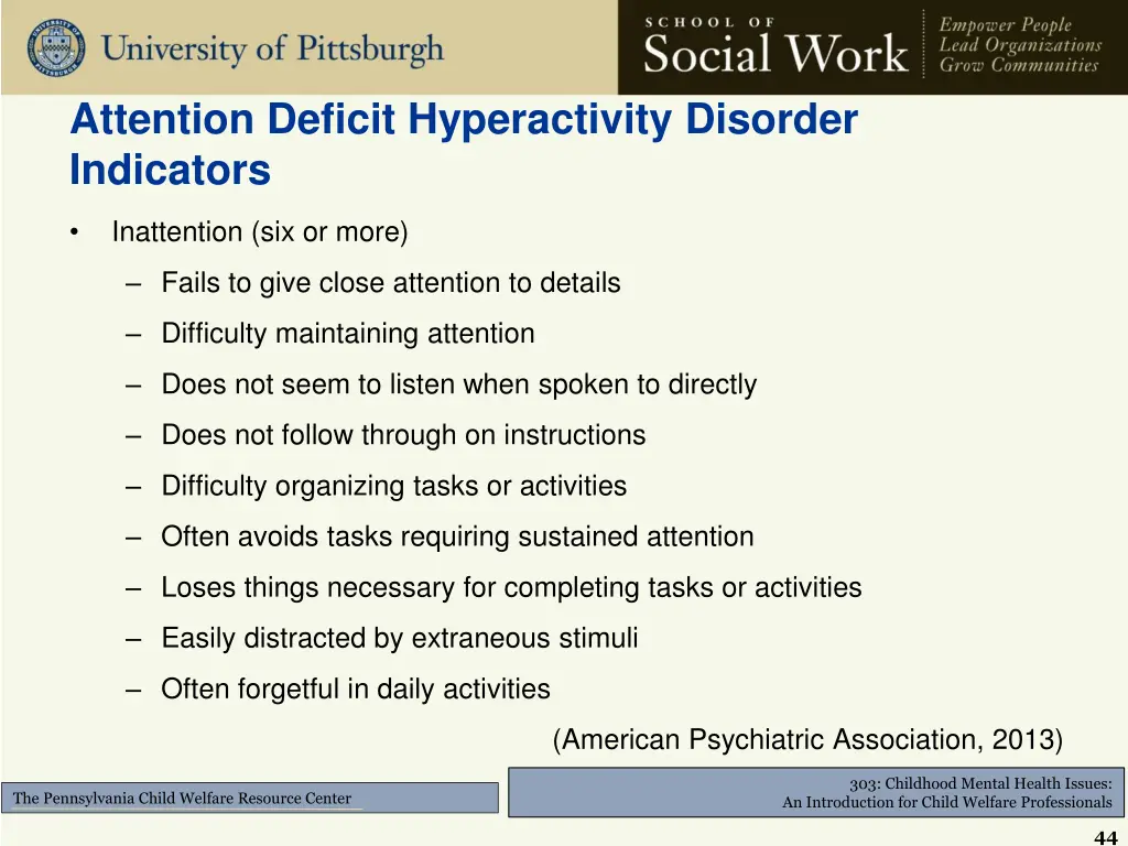 attention deficit hyperactivity disorder 1