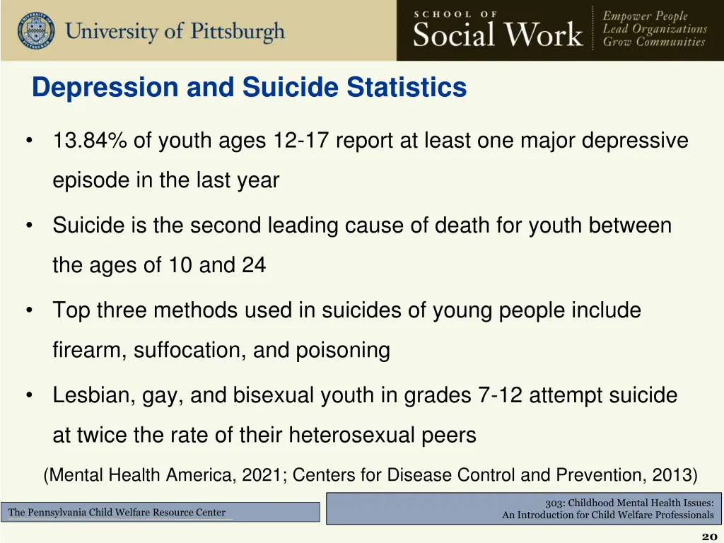 depression and suicide statistics