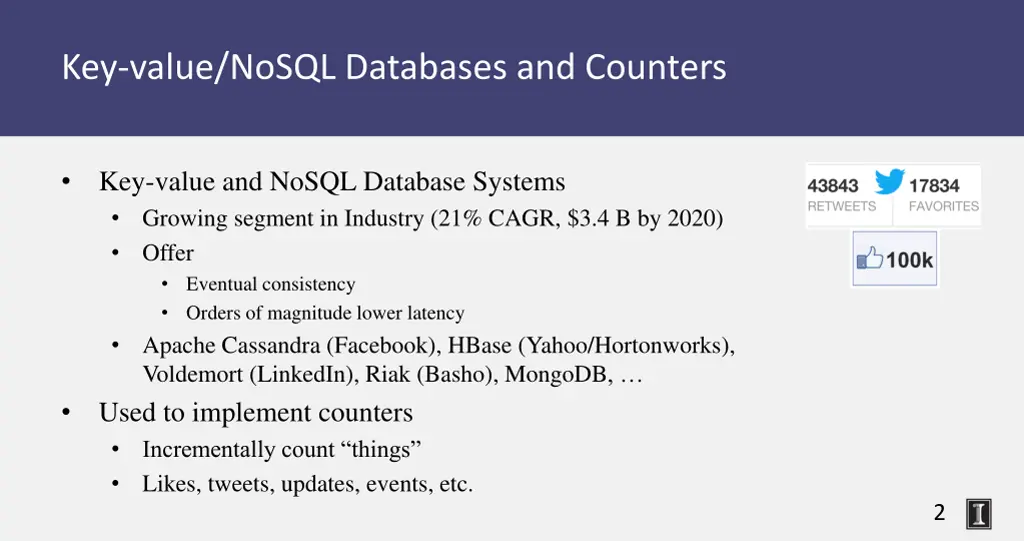 key value nosql databases and counters