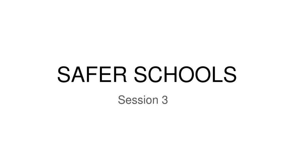 safer schools