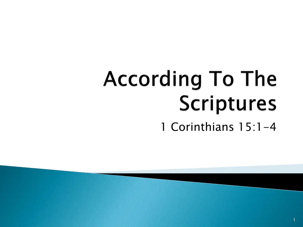 1 corinthians 15 1 4