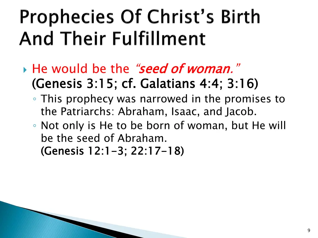 he would be the seed of woman genesis