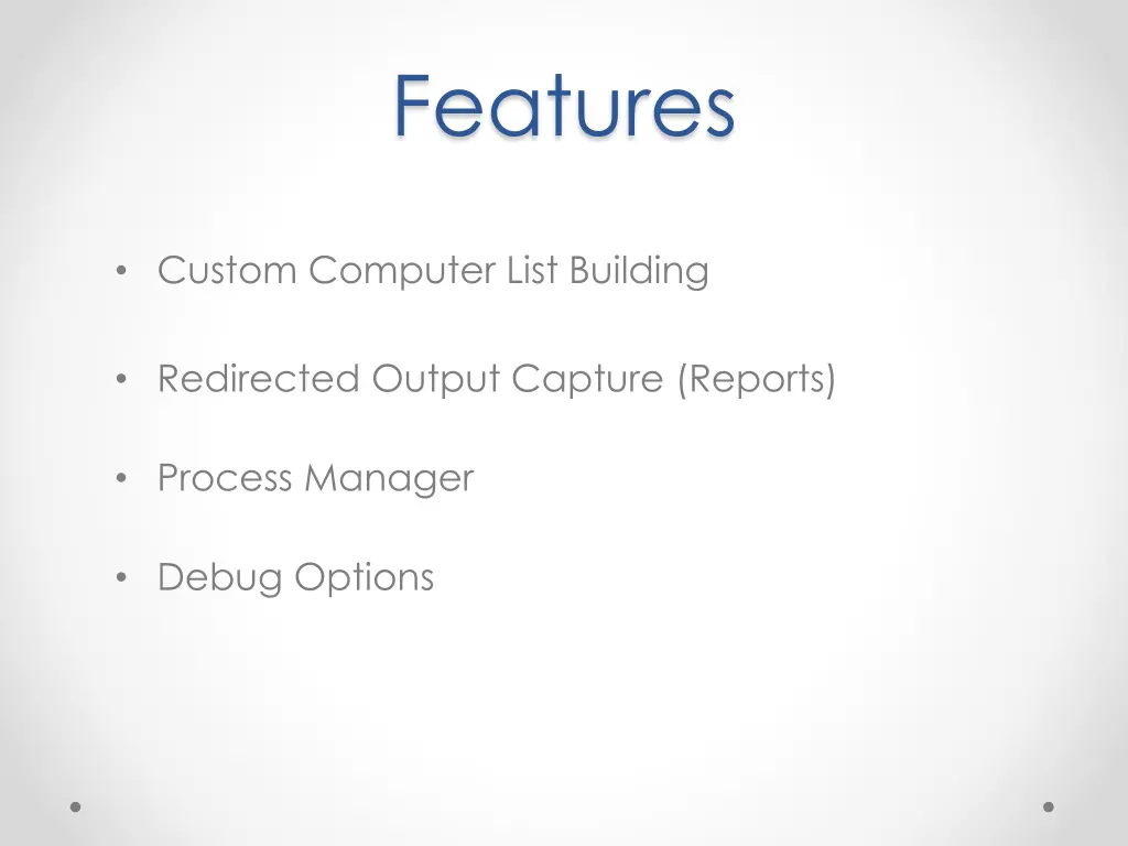features