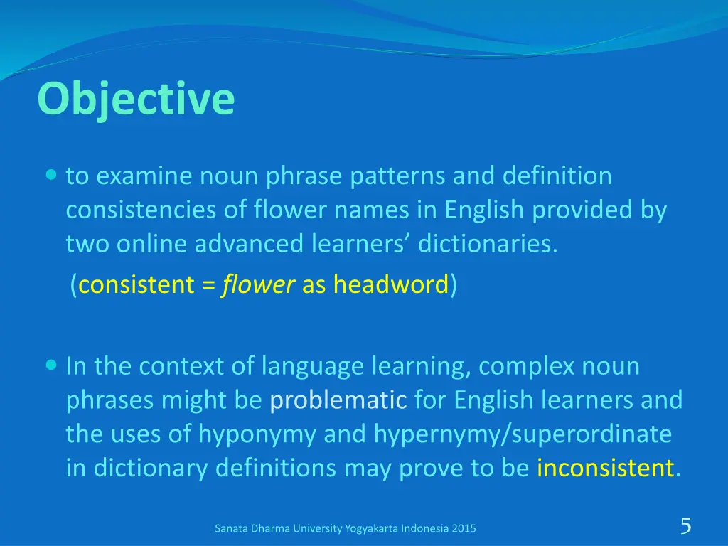 objective